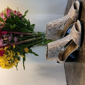 Kenneth Cole Reaction Snakeskin Print Sandals